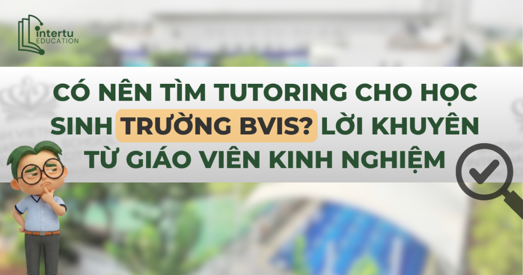 Có Nên Tìm Tutoring Cho Học Sinh Trường BVIS? Lời Khuyên Từ Giáo Viên Kinh Nghiệm